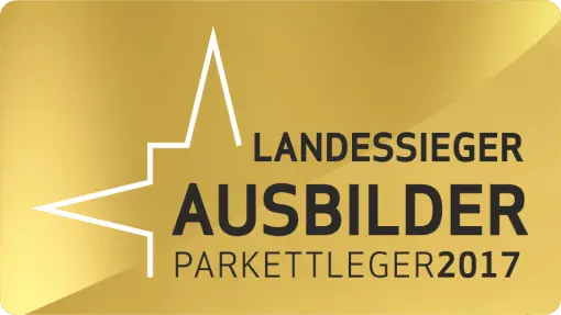 Auszeichnung Landessieger Ausbilder Parkettleger 2017